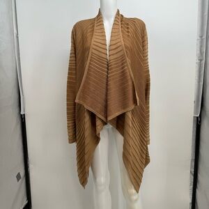 St. John Sweater Cardigan Women’s S Brown Ribbed Oversized